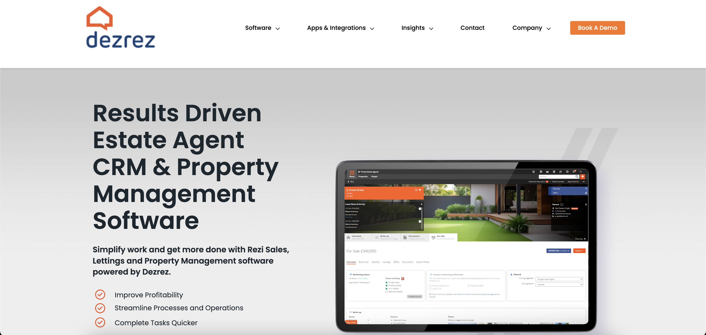 DezRez homepage