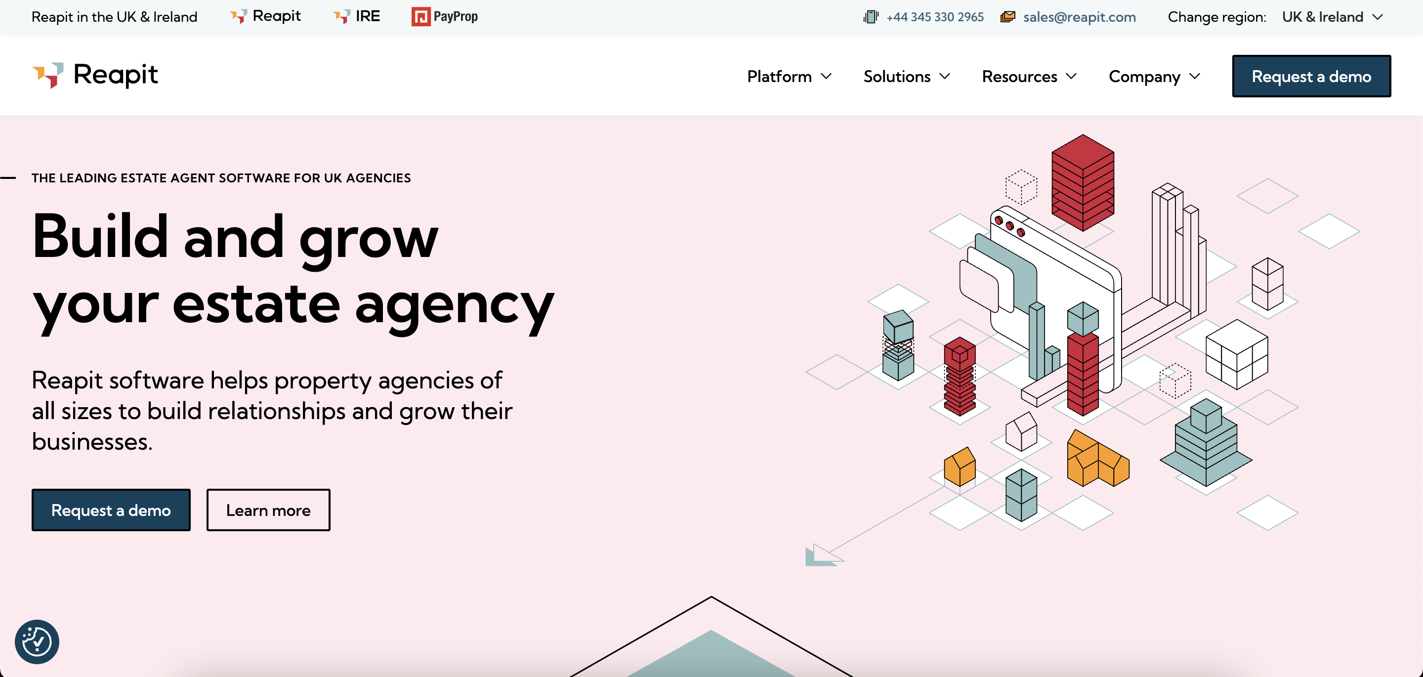 Reapit homepage