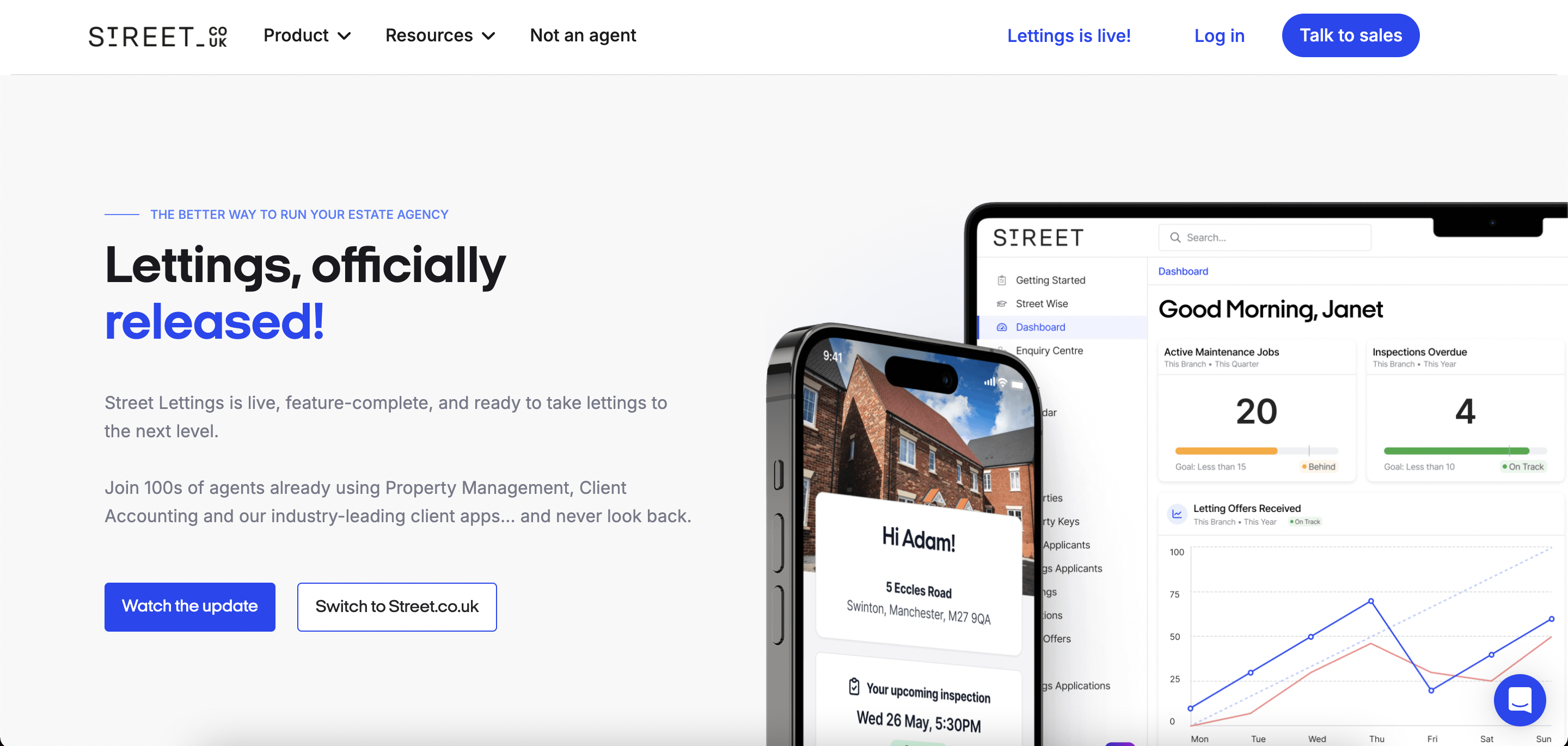 Street homepage